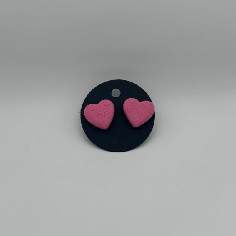 xoxo heart studs