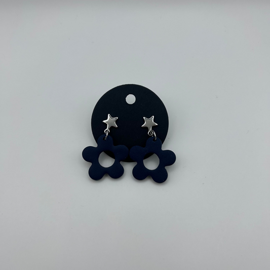 navy flower stars